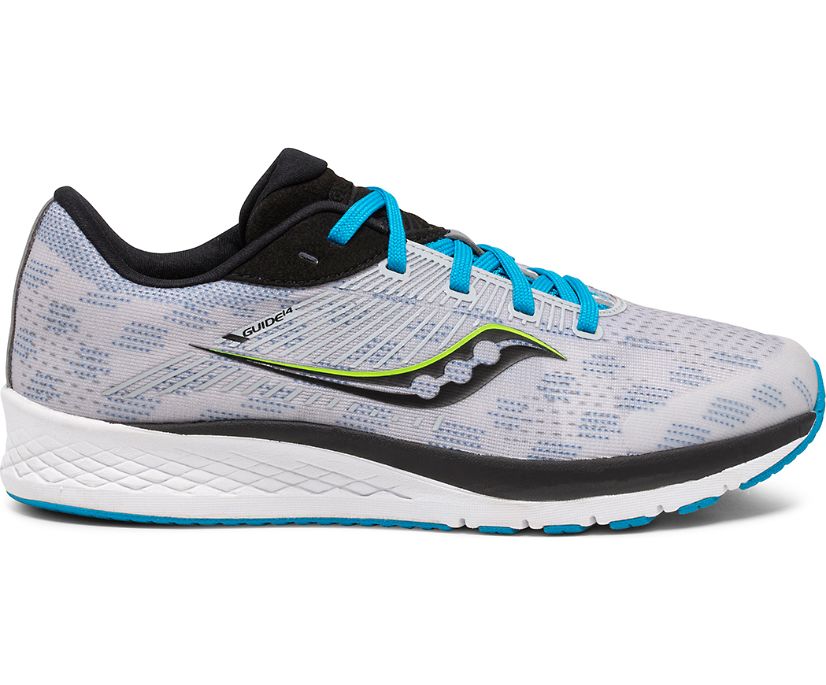 Tenis Saucony Guide 14 Niños Grises Azules Negros | México 810RVDW